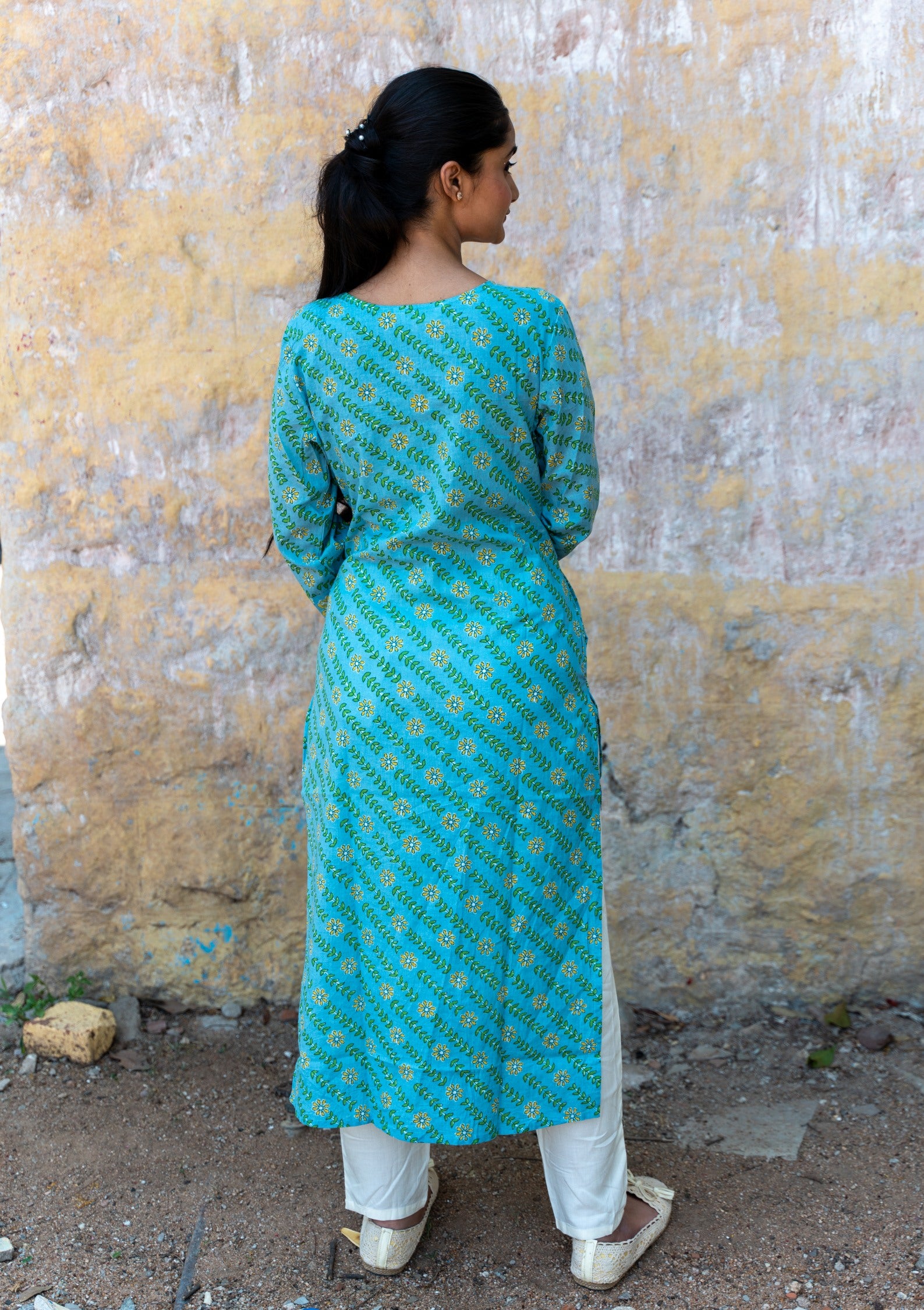 Ethnic Motif Printed Cotton Kurta